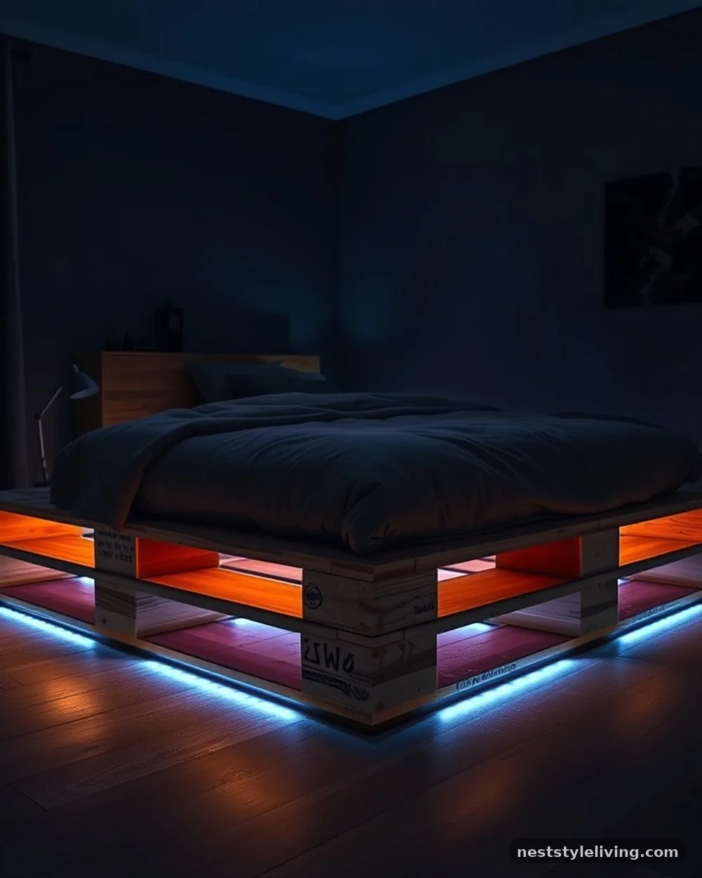 Reclaimed Wood Pallet Platform - 22 Grunge Apartment Ideas for a Cool Edgy Look