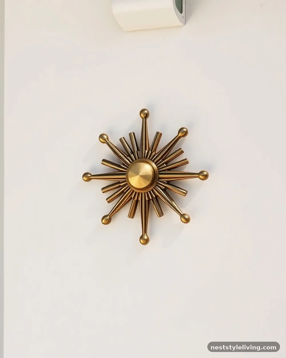 Sunburst Decorative Hardware - 16 Mid Century Modern House Exterior Ideas to Copy