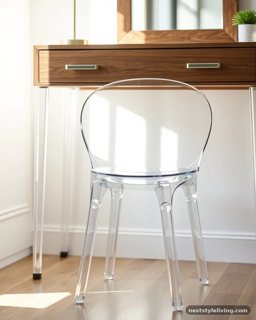 Acrylic Ghost Chairs - 19 Glam Room Ideas for a Stylish Luxe Feel