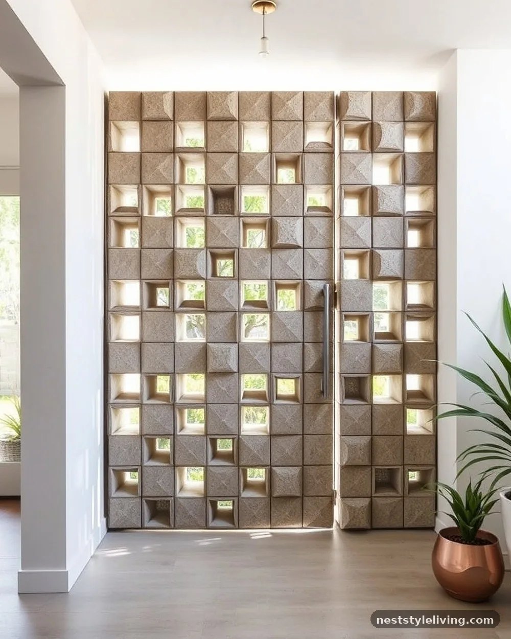 Breezeblock Screen Walls - 16 Mid Century Modern House Exterior Ideas to Copy
