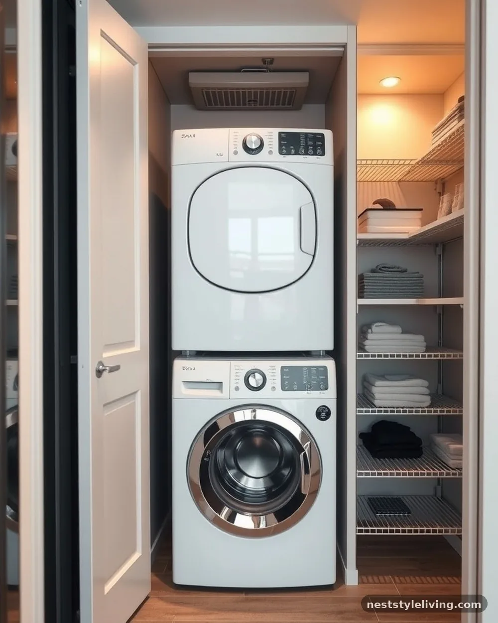 Stackable Appliance Kits - 16 Laundry Closet Ideas That Make Small Spaces Work