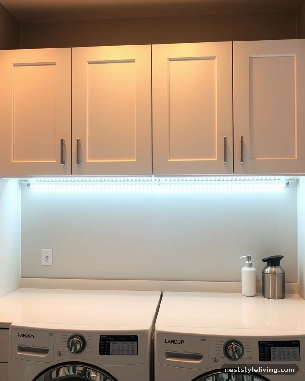 Task Lighting Under Cabinets - 18 Mudroom Laundry Room Ideas That Make Life Easier