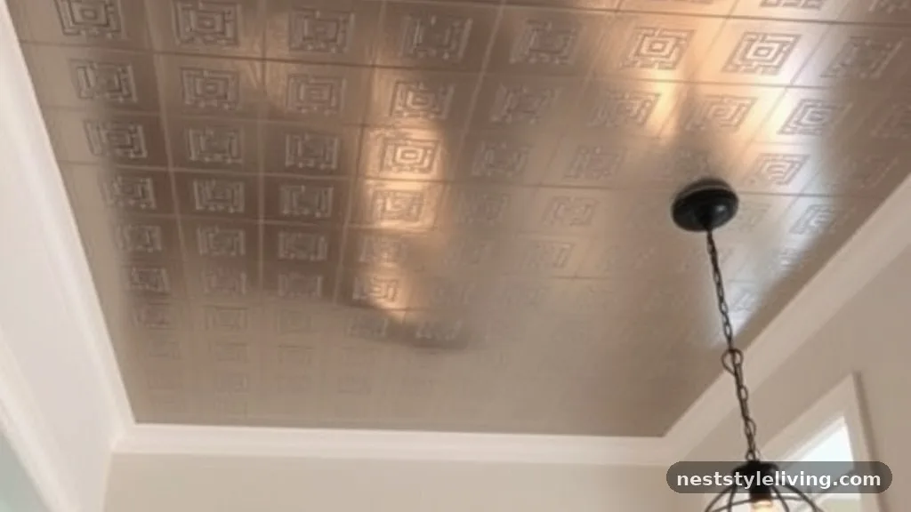Decorative Tin or Metal Tiles - 14 Modern Ceiling Designs That Transform Any Room
