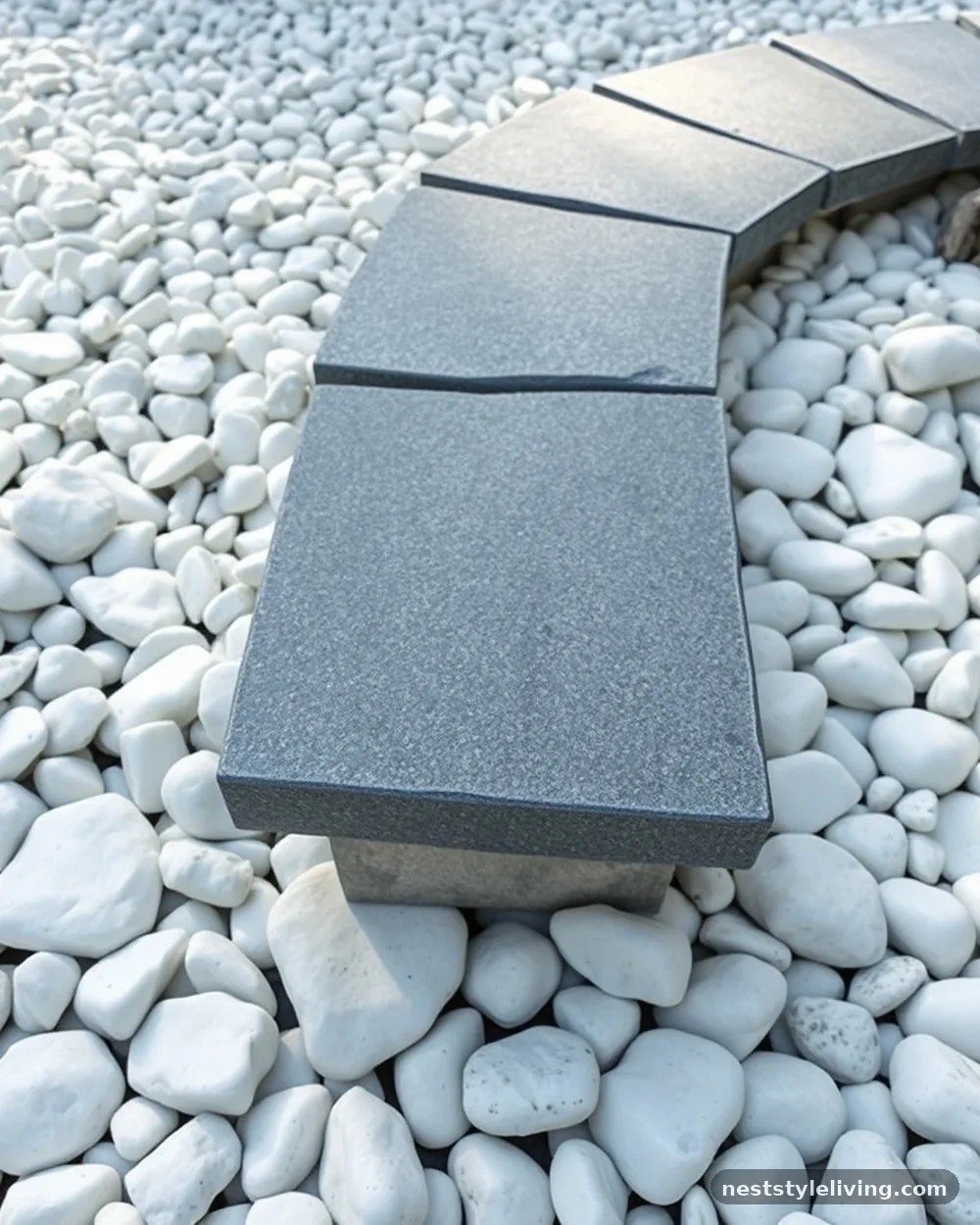 Floating Stone Stepping Stones - 20 Rock Landscaping Ideas for a Bold Natural Backyard