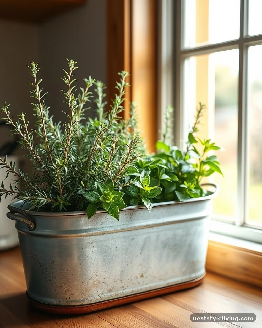 Herb-Filled Window Boxes in Kitchens - 12 Rooms With Plants Ideas for a Fresh Natural Look