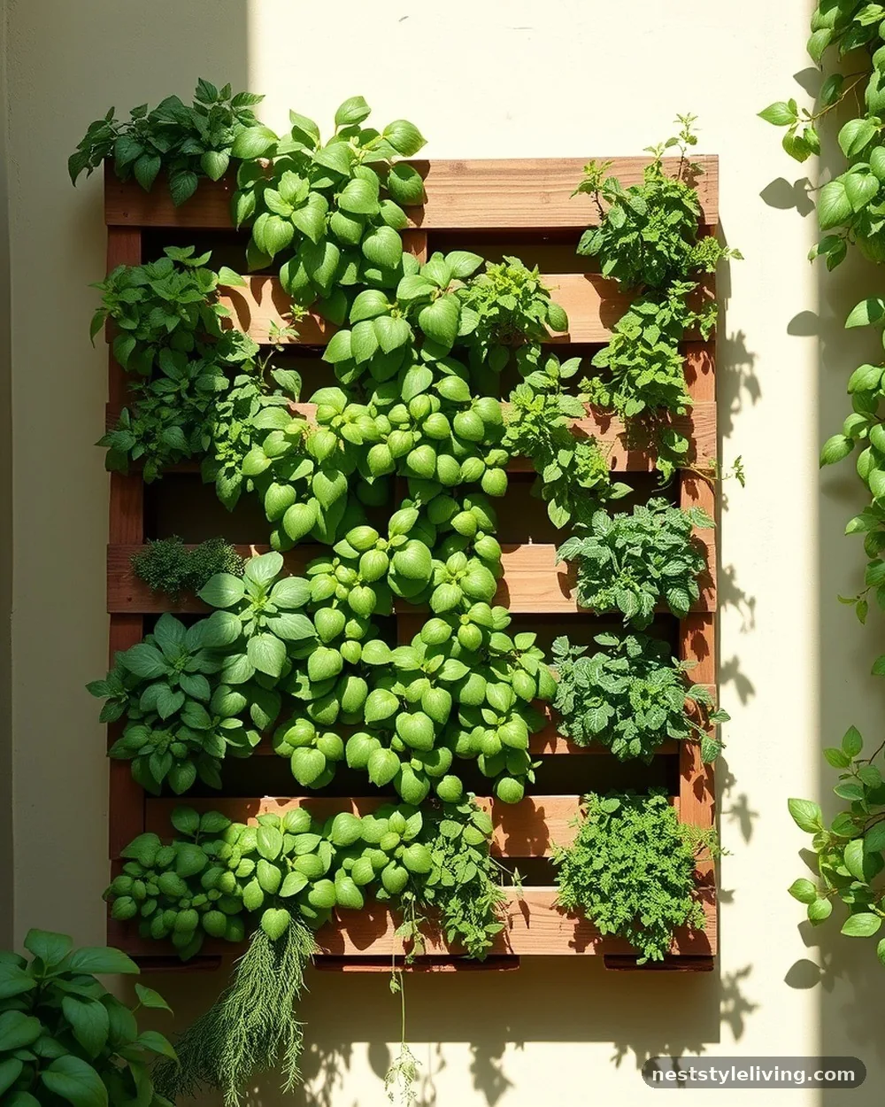Vertical Herb Garden - 22 Backyard Corner Ideas for a Cozy Outdoor Retreat