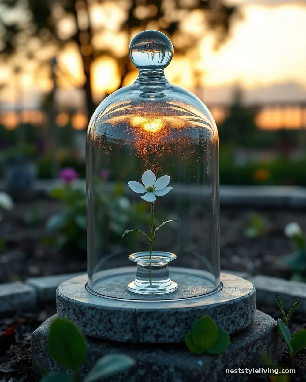 Vintage Glass Cloches - 21 Vintage Garden Decor Ideas With Storybook Charm