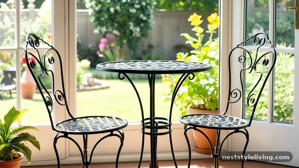 Vintage-Inspired Wrought Iron Accents - 18 Sunroom Designs That Make Your Home Feel More Inviting