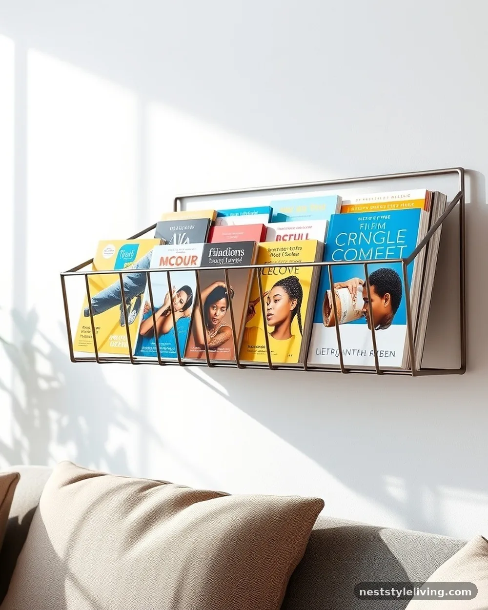 Wall-Mounted Magazine Rack - 19 Reading Nook Ideas You’ll Want to Use Every Day