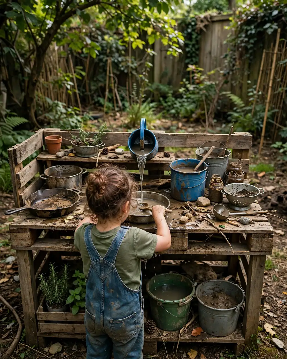 DIY Mud Kitchen - 18 Kids Outdoor Play Area Ideas for Fun at Home