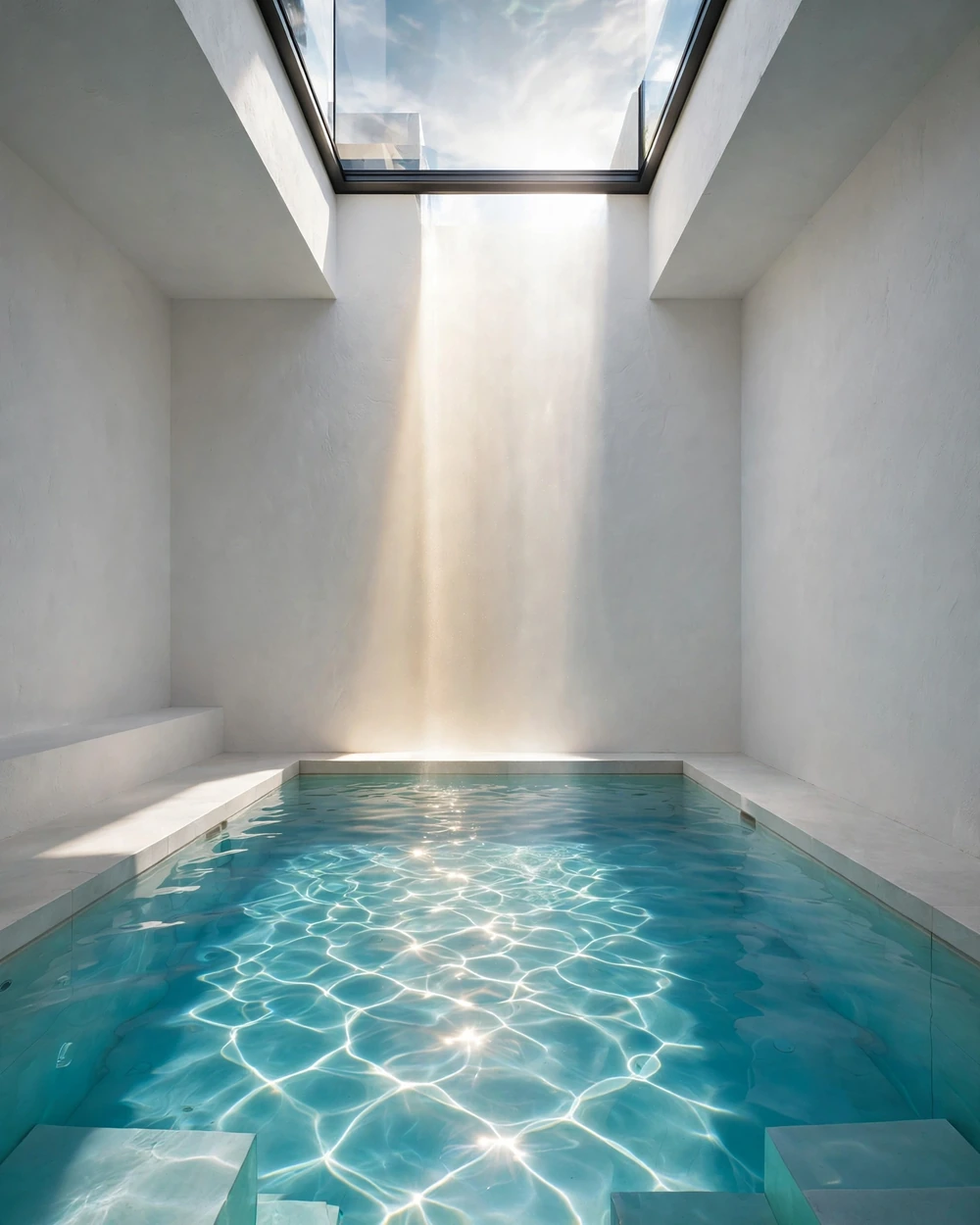 Skylit Atrium Pool - 17 Indoor Pool Ideas for a Stylish Retreat at Home
