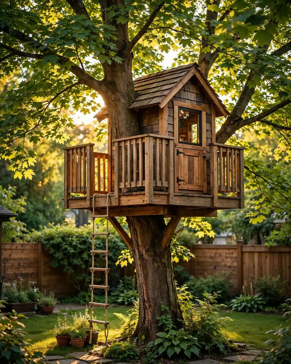 Backyard Treehouse - 18 Kids Outdoor Play Area Ideas for Fun at Home