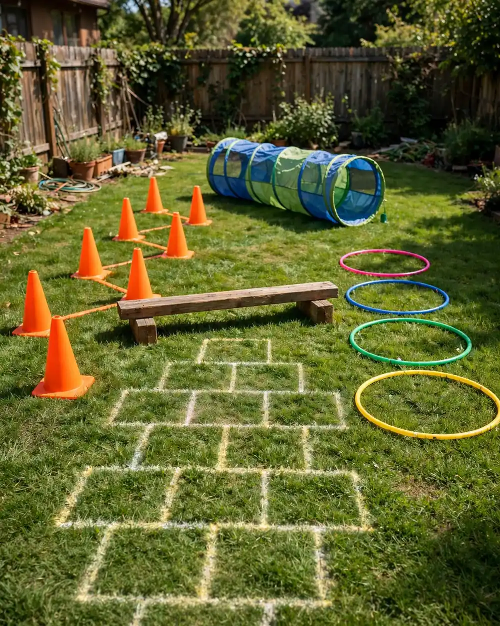 DIY Backyard Obstacle Course - 18 Kids Outdoor Play Area Ideas for Fun at Home