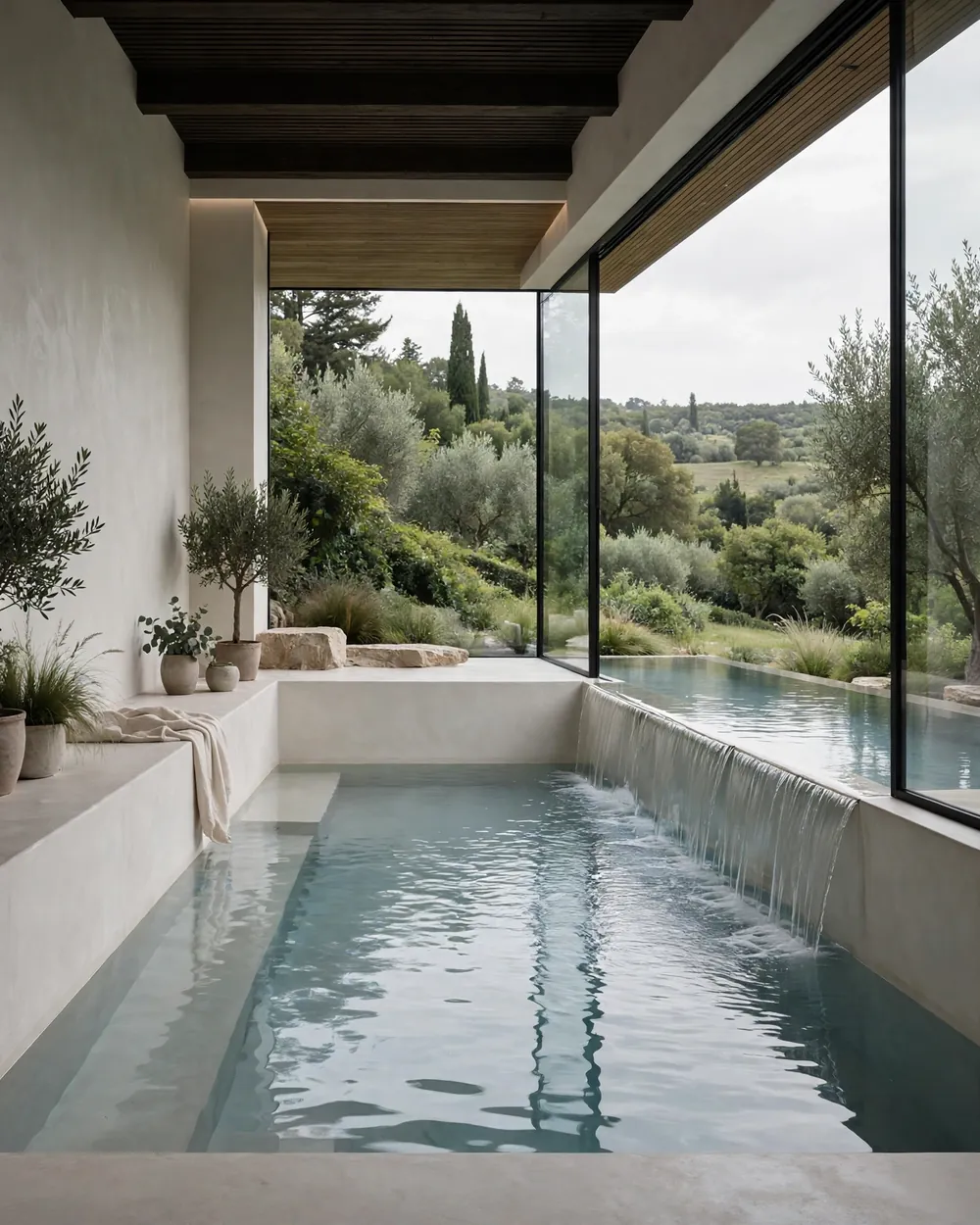Infinity-Edge Indoor Pool - 17 Indoor Pool Ideas for a Stylish Retreat at Home