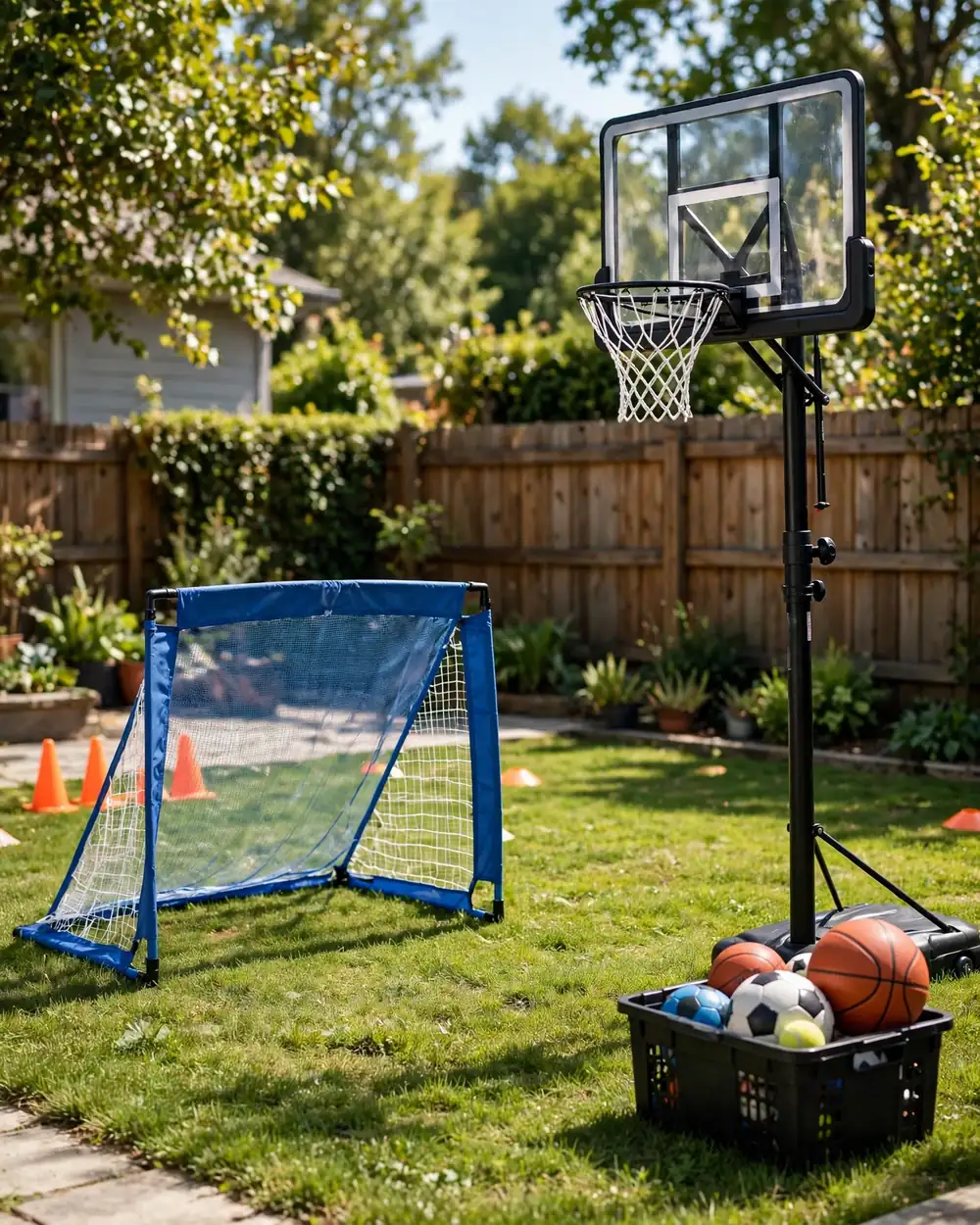 Mini Sports Court - 18 Kids Outdoor Play Area Ideas for Fun at Home