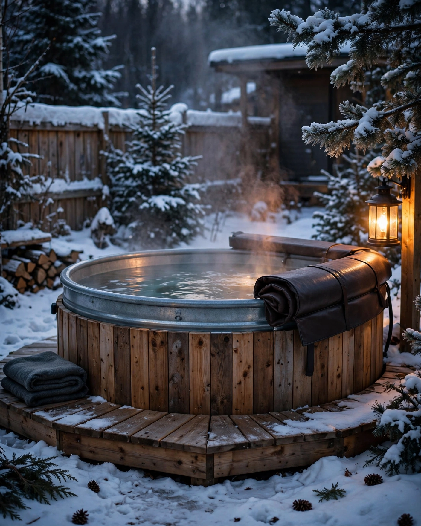 Hot Tub Conversion for Year-Round Use - 19 Stock Tank Pool Setup Ideas for a Stylish Backyard