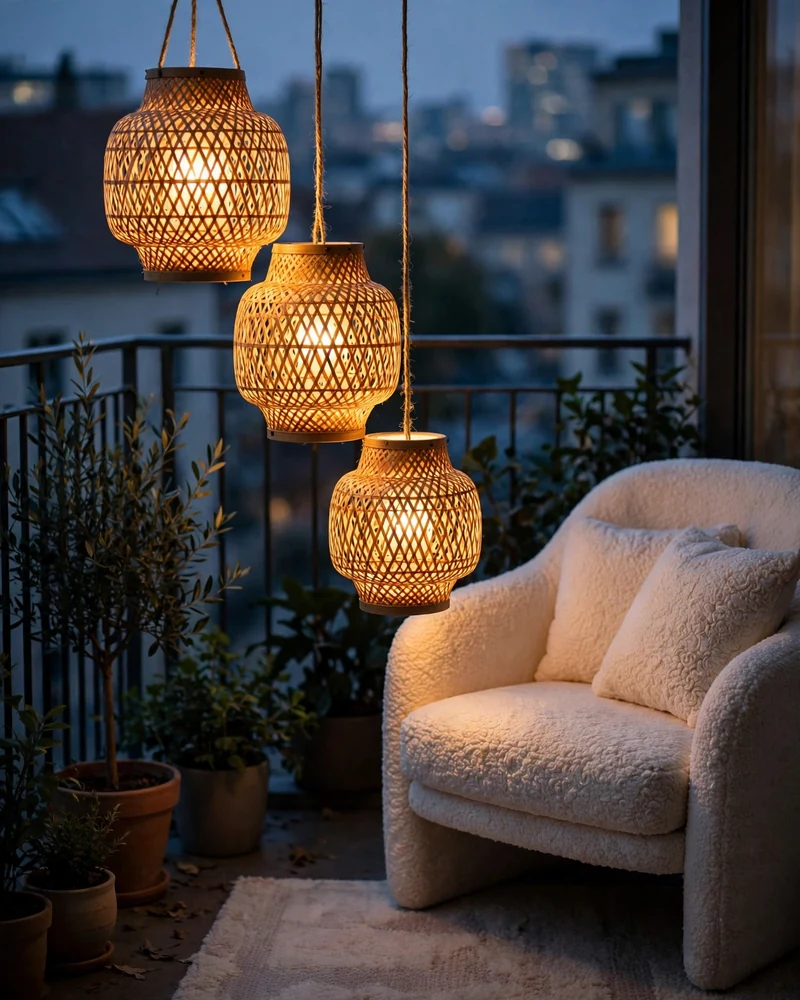 Scatter Solar-Powered Lanterns for Soft Glow - 17 Balcony Decor Ideas for a Charming Outdoor Escape