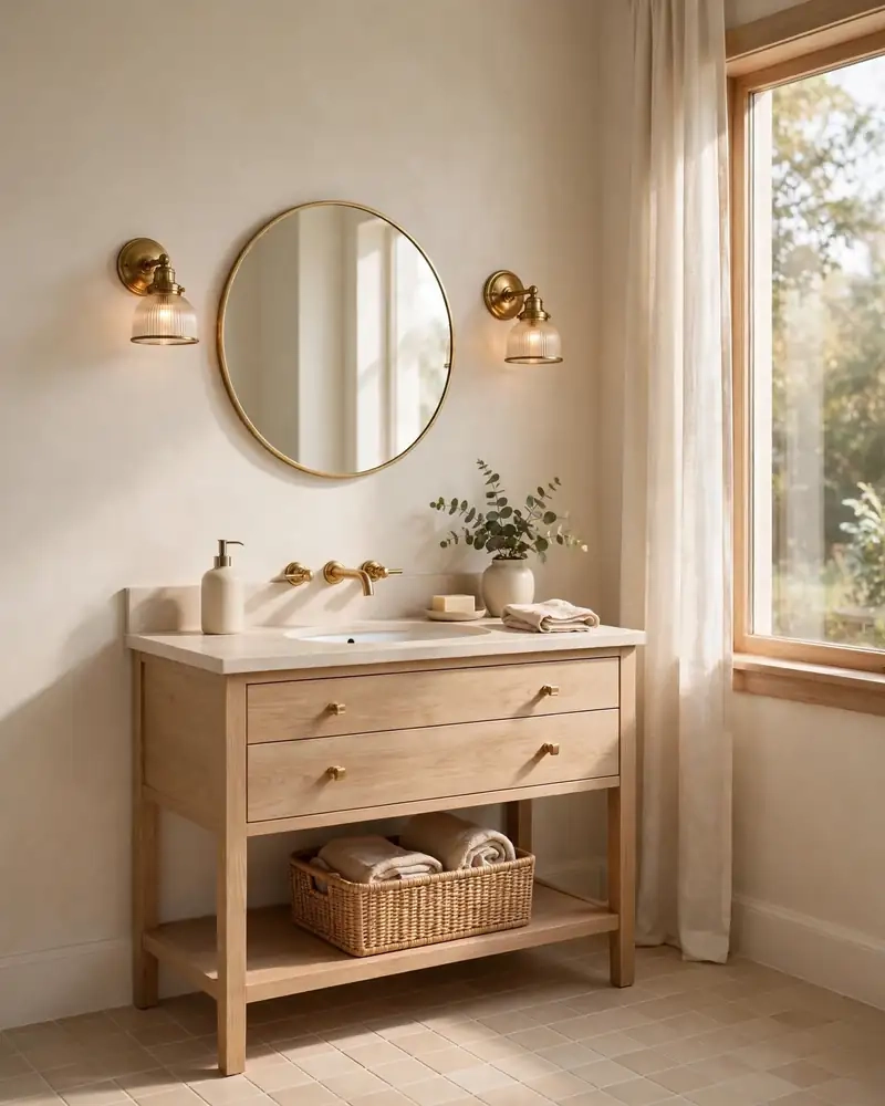 Warm Beige Bathroom Walls - 12 Brown and Beige Bathrooms With Timeless Appeal