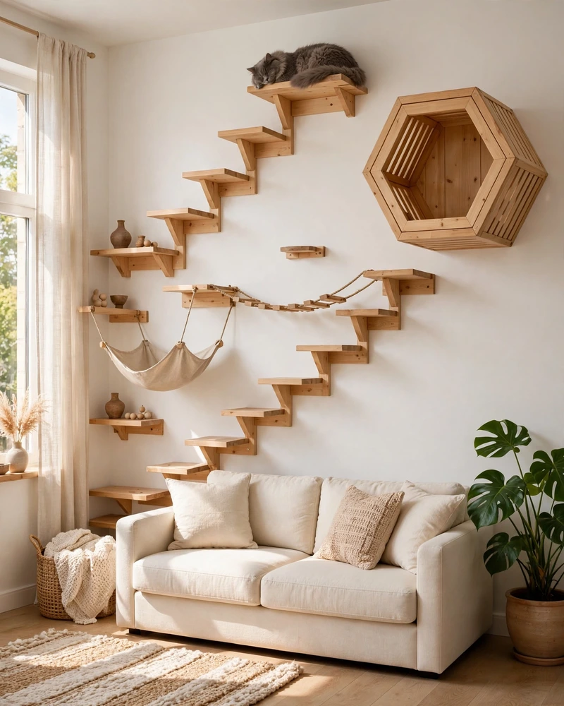18 Cat Wall Ideas to Create a Fun Feline Paradise
