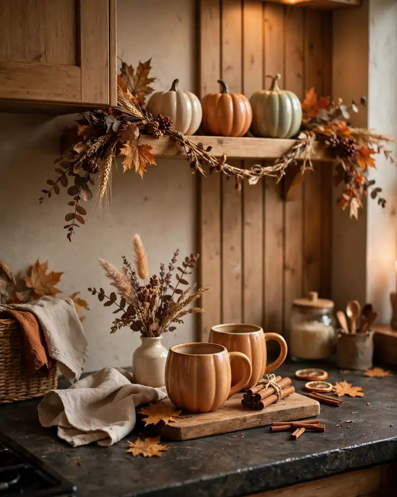 Cozy Fall Coffee Bar Decor - 18 Fall Kitchen Decor Ideas for a Warm Seasonal Look