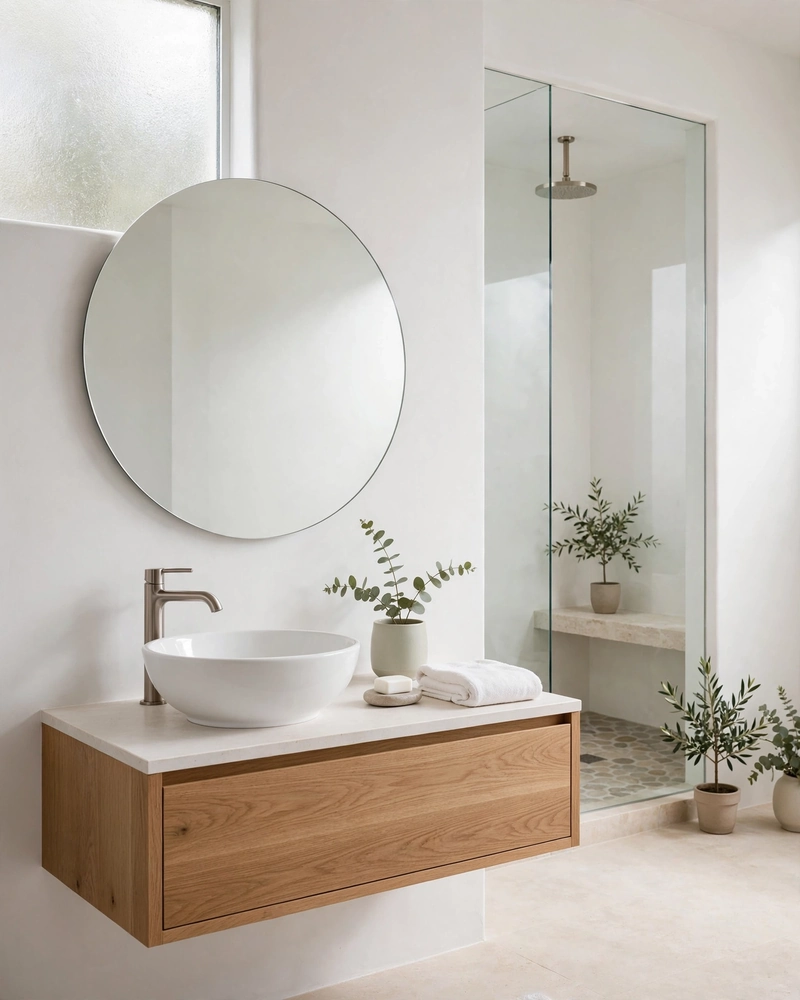 16 Minimalist Bathrooms That Feel Calm and Stylish
