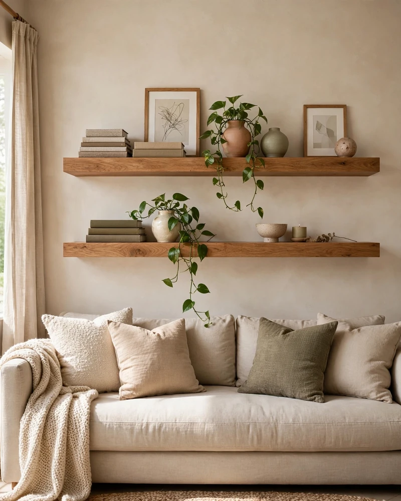 13 Floating Shelves Ideas to Style Your Living Room