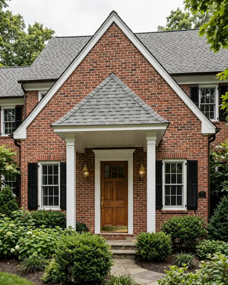 Classic Gable Roof Overhang - 15 Front Door Overhang Ideas for a Stylish Home Entry