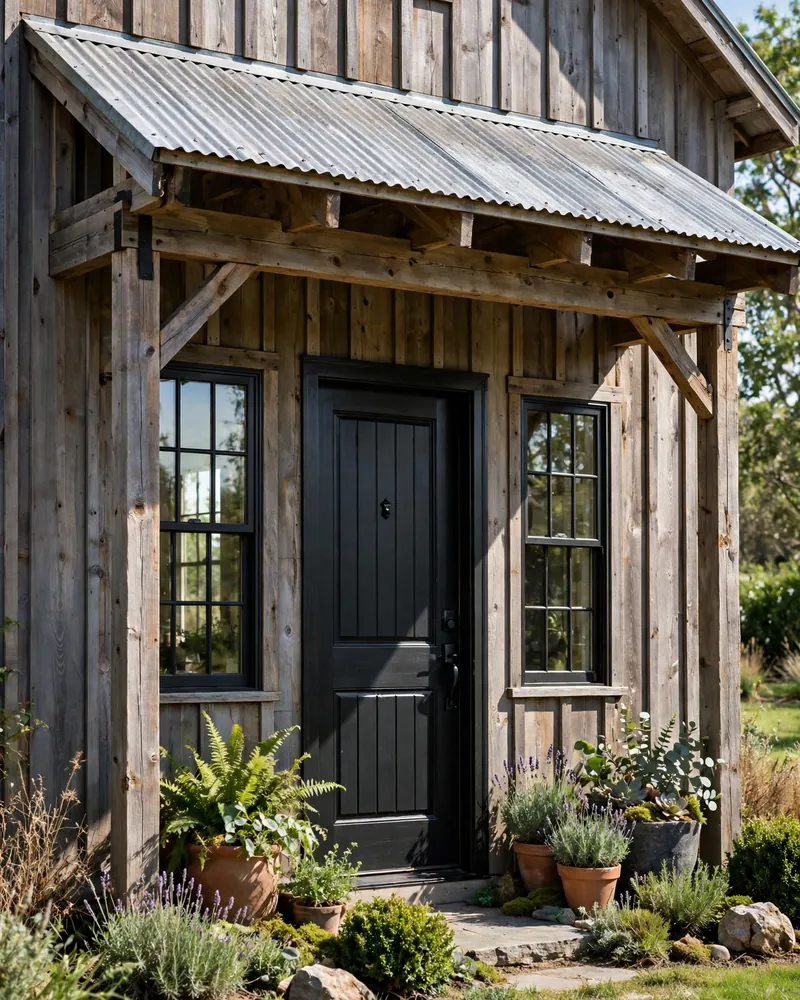 Farmhouse Metal Roof Overhang - 15 Front Door Overhang Ideas for a Stylish Home Entry