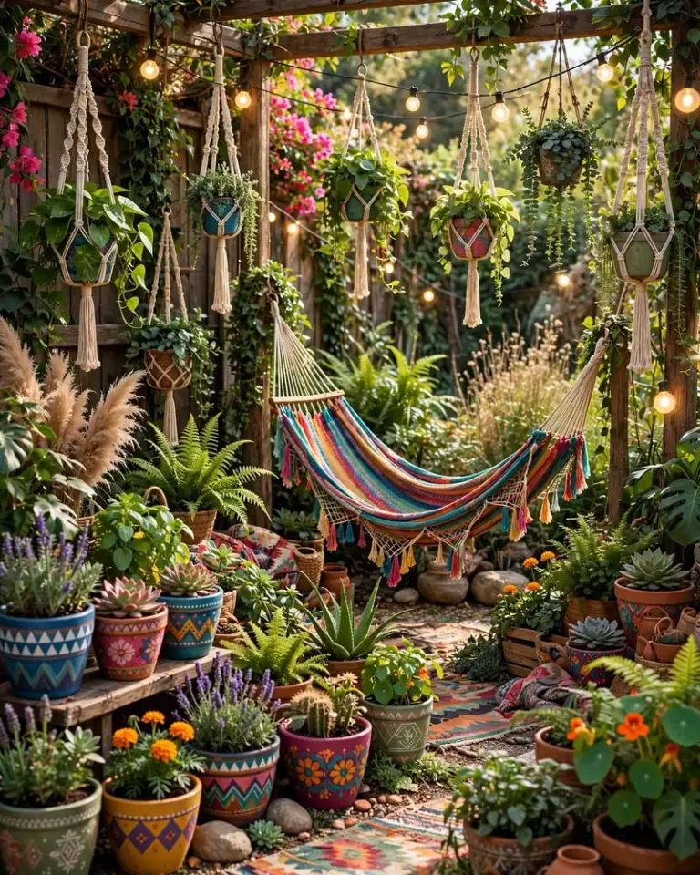 19 Hippie Garden Ideas for a Colorful Boho Outdoor Space
