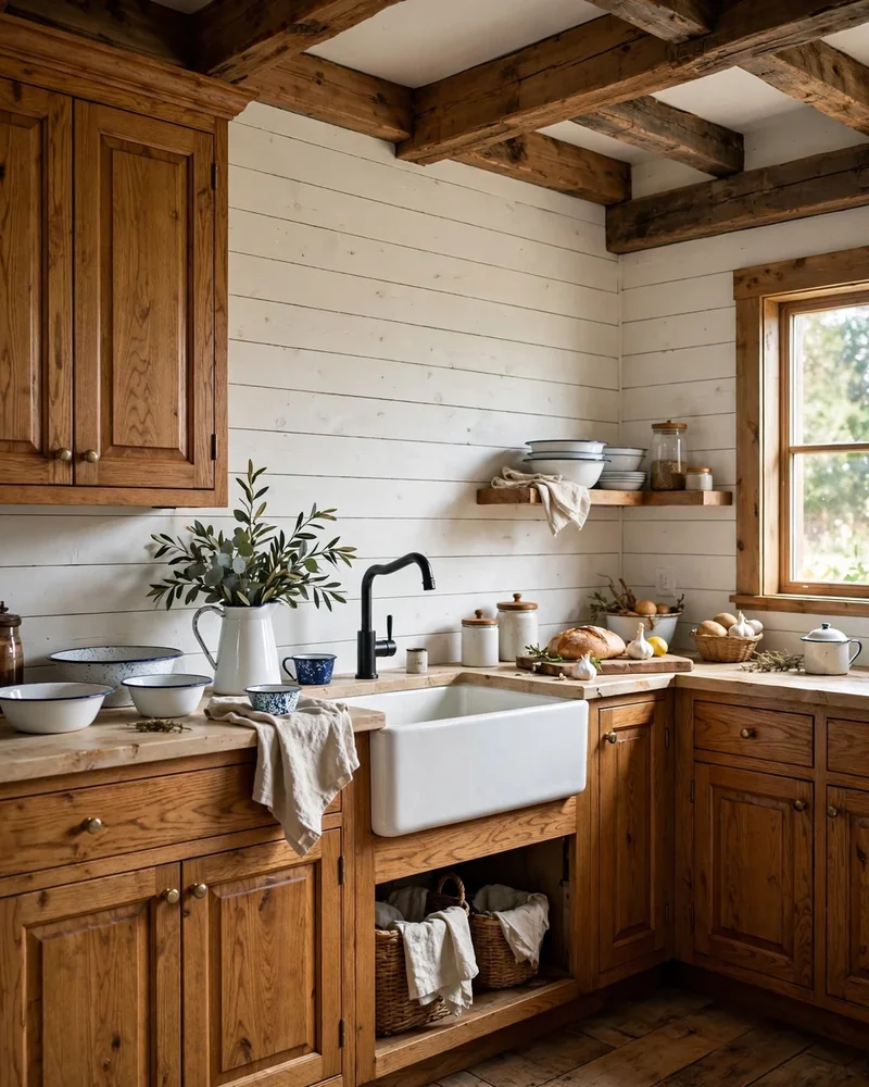 Farmhouse Style Honey Oak Kitchen Cabinets - 24 Honey Oak Kitchen Cabinet Ideas for a Fresh Look
