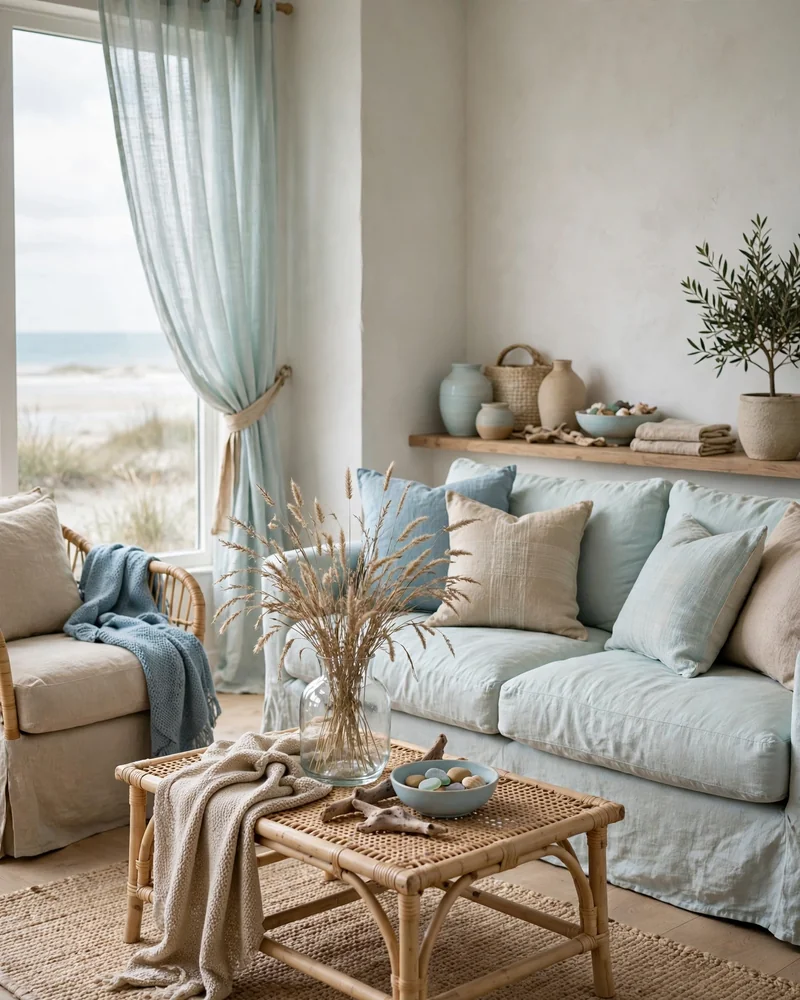 Soft Sea Glass Palette - 18 Relaxed Coastal Decor Ideas for a Calm Stylish Home