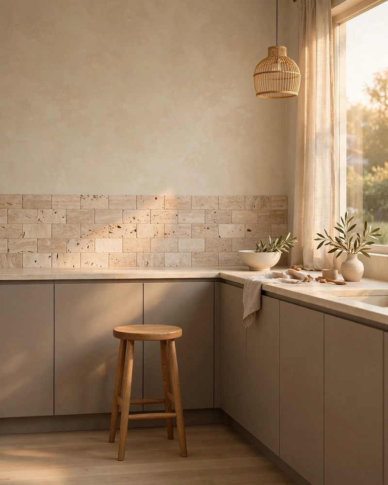 Soft Warm Neutral Palette - 21 Minimalist Kitchen Ideas for an Effortless Luxe Look