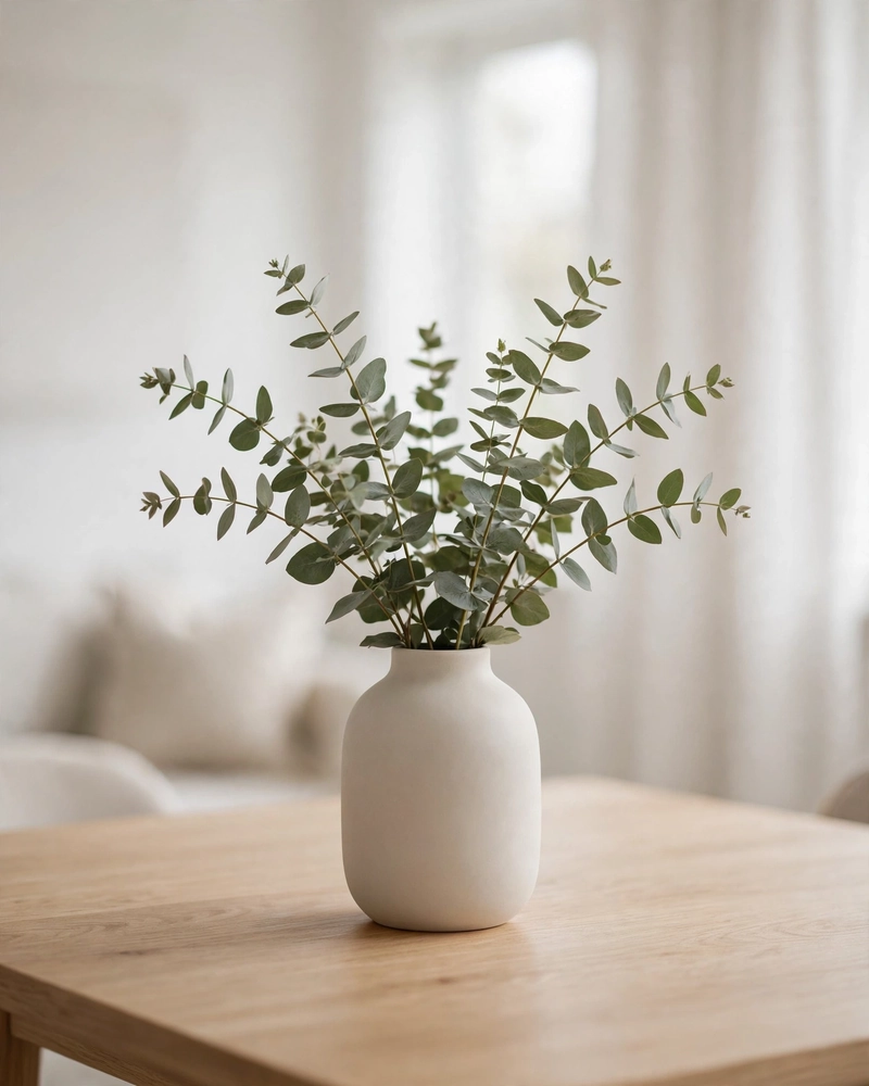 One Vase with Fresh Stems - 25 Minimalist Decor Ideas for a Beautiful Simple Home
