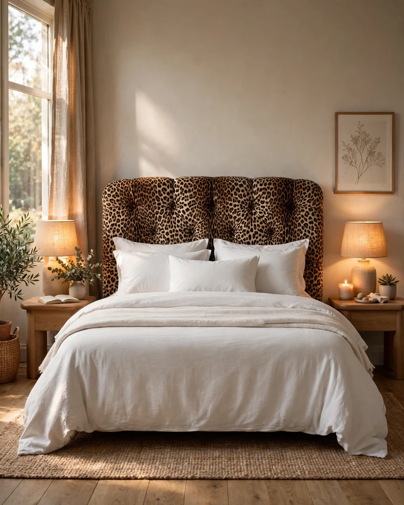Make a Leopard Print Headboard Your Focal Point - 19 Leopard Print Bedroom Ideas for a Bold, Chic Look
