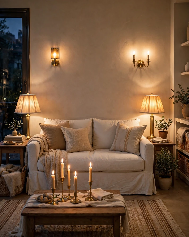 Layer Lighting With Table Lamps and Sconces - 21 Nancy Meyers Home Aesthetic Ideas for Timeless Charm