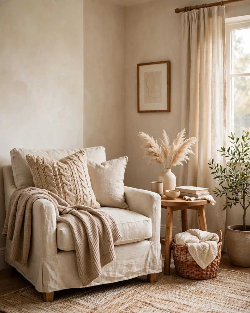 Start With a Warm Neutral Color Palette - 21 Nancy Meyers Home Aesthetic Ideas for Timeless Charm