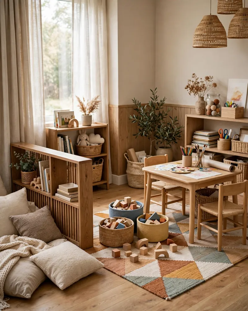 Carve Out Defined Playroom Zones - 15 Playroom Ideas for a Fun Organized Kids Space