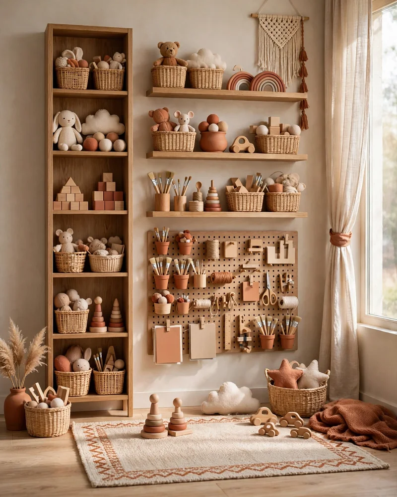 Make a Small Playroom Feel Bigger with Vertical Storage - 15 Playroom Ideas for a Fun Organized Kids Space