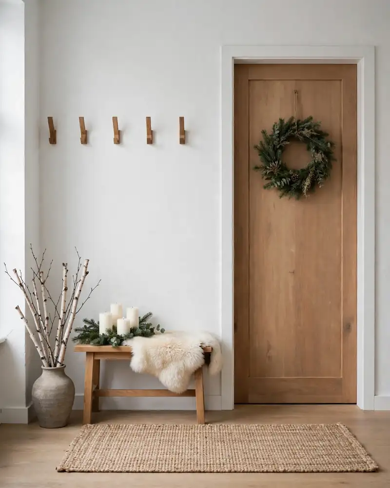 Keep It Minimal With a Scandinavian Winter Entryway - 14 Winter Entryway Decor Ideas for a Warm Welcome