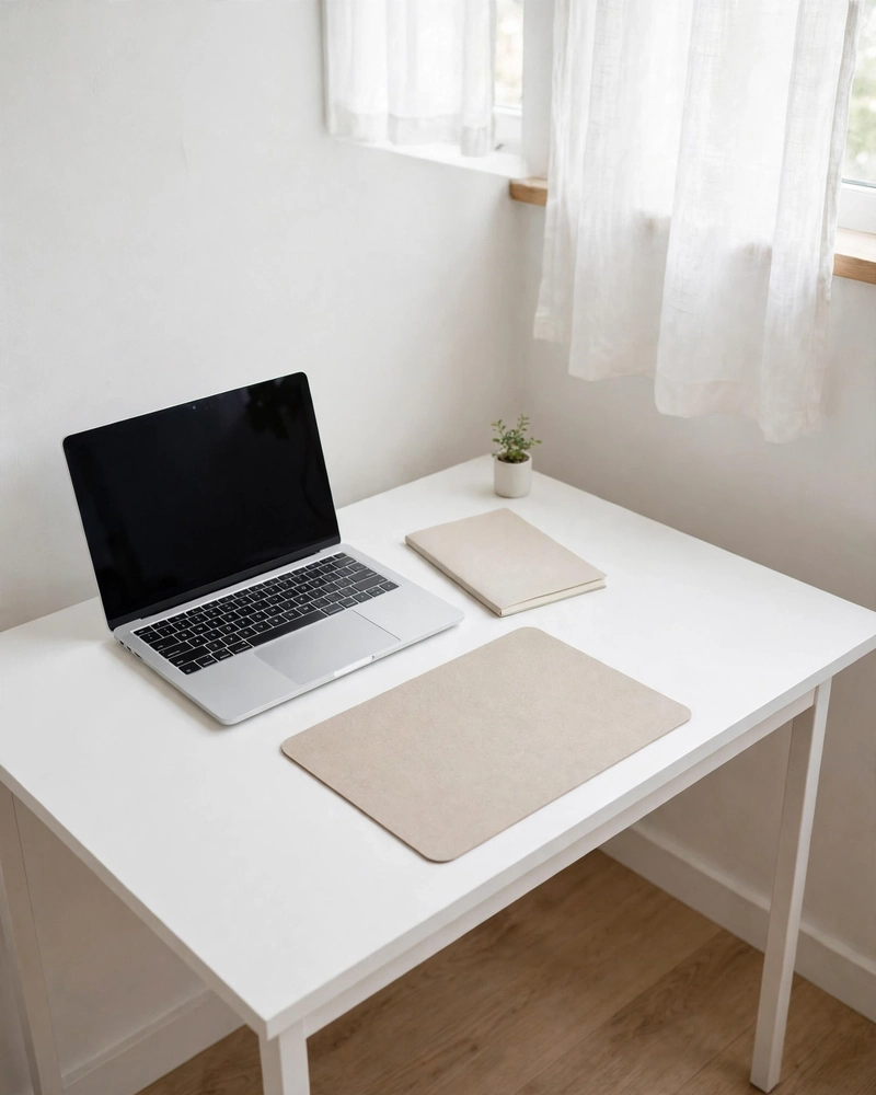 Go Minimal With a Slim Desk Setup - 14 Small Dorm Desk Ideas for a Stylish Study Space