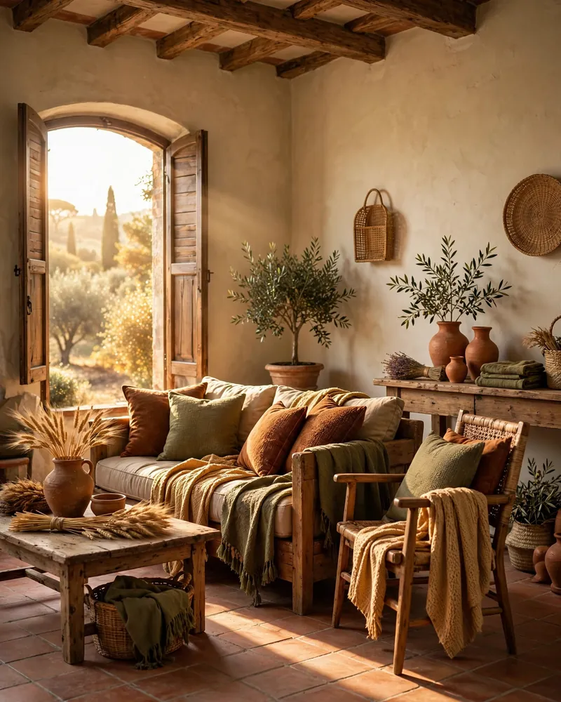 Earthy Tuscan Color Palette - 14 Tuscan Living Room Ideas for Warm Timeless Style