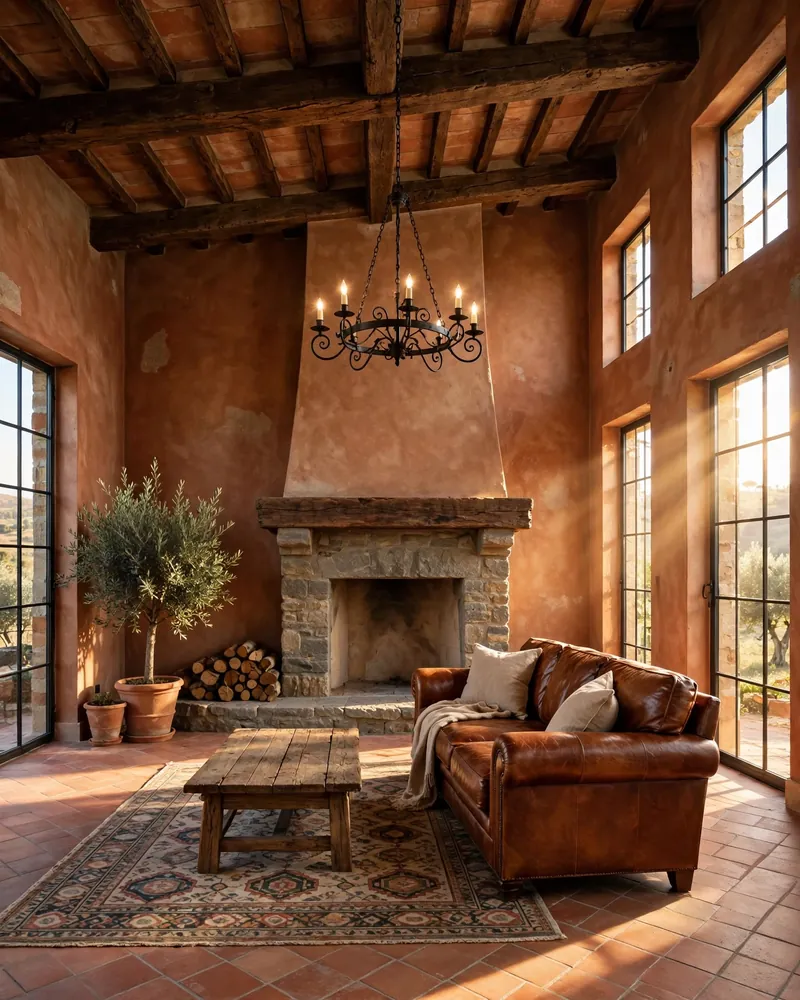 14 Tuscan Living Room Ideas for Warm Timeless Style