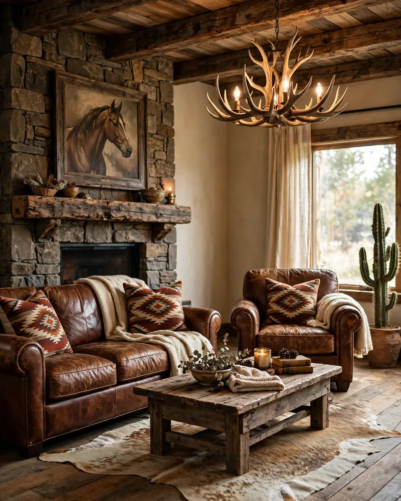 16 Western Living Room Decor Ideas With Rustic Charm
